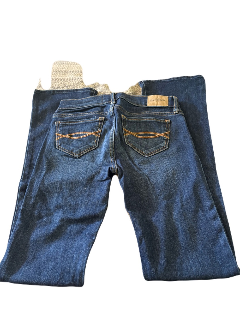 abercrombie kids Blue Denim Jeans with Contrast Stitching